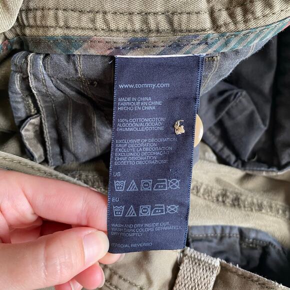 Tommy Hilfiger Cargo Pants Men 30x32 Green‎ Utility Workwear Military Pockets - Picture 11 of 16